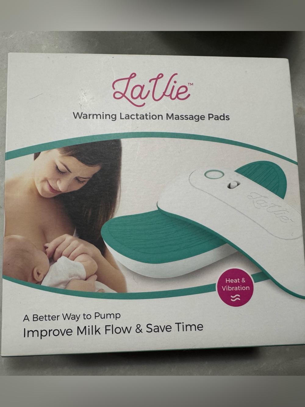 LaVie 2-in-1 Warming Lactation Massager, 2 Pack, Heat/Vibration/Pumping and